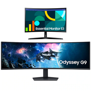 [Samsung EPP/EDU] 49" Odyssey G9 G95C DQHD 240Hz 1ms VA Curved Gaming Monitor + 24" S3 100Hz Curved Monitor $630 + Free Shipping