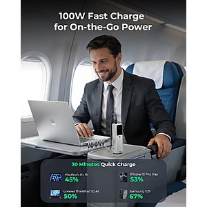 3-Port TALIX 12800mAh 125W Laptop Power Bank w/ 240W USB-C Cable $22 + Free S&H $19.99