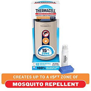 Thermacell Fuel-ZoneGuard Fuel-Powered Mosquito Repeller w/ 12-Hr Refill $15 + Free Shipping w/ Walmart+ or on $35+