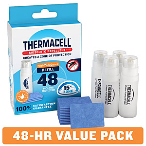 Thermacell Fuel-ZoneGuard 48-Hour Mosquito Repellent Refill Pack w/ 12 Mats & 4 Butane Cartridges $15 + Free Shipping w/ Walmart+ or on $35+