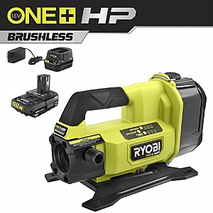 RYOBI ONE+ HP 18V 1/4 hp Cordless Battery Powered Transfer Pump with 2.0 Ah Battery and Charger $139