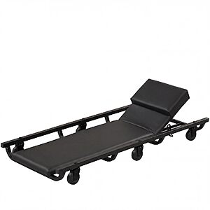 40'' Rolling Creeper, Padded Mechanic Cart w/ 4-Level Adjustable Backrest & Headrest $33.99+Free Shipping