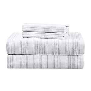 [Prime] Comfort Spaces 3-Piece Twin Cotton Percale Sheet Set (Good Vibes Grey) $12.49 + Free Shipping