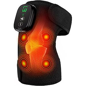 MoAcey Cordless Heated Knee Massager Wrap w/ Vibration & 5000mAh Battery $22.99 + Free Shipping w/ Prime or on $35+