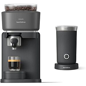 [AC] $211.29* | Philips Baristina Automatic Espresso Machine & Milk Frother Bundle (Black) at Amazon