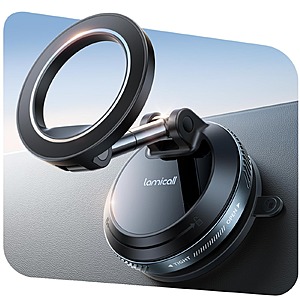 Lamicall Magsafe Magnetic 360° Adjustable Vacuum Suction Cup Phone Mount $10 + Free Shipping w/ Prime or on orders $35+