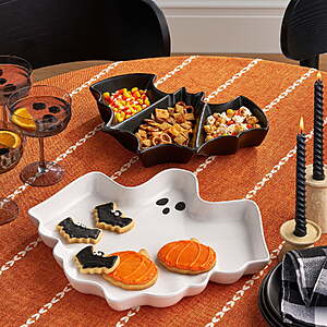 Sam' Club members, Member's Mark Halloween Serveware, Ghost & Bat, Set of 2, $14.98