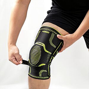 SOLOEVER Compression Knee Brace w/ Side Stabilizers, Gel Pad & Adjustable Patella Strap (S-XXL) $9.99 + Free Shipping w/ Prime or on $35+