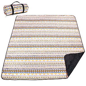 Airensky Extra Large(79 "x 83") Picnic Blanket, 3-Layer Thicking Outdoor Camping Blanket, Machine Washable Beach Blanket $12.49