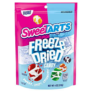 SweeTARTS Freeze Dried Candy, Fruity Flavored, Recloseable Bag 4.0 oz Bag $3.47