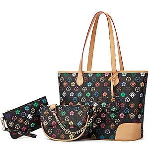 Prime Members: 3-Piece Lovematch PU Leather Tote Bag (Various Colors) $15.29 + FS w/ Prime or on $35+