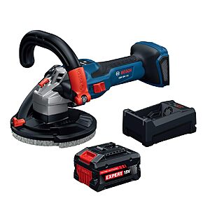 BOSCH GBR18V-15SN18X 18V 5 In. Concrete Surface Grinder with 13-Amp Equivalent Brushless Motor & 3-Speed Control for Heavy-Duty Concrete Prep $411.6