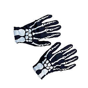 Rubies Skeleton Gloves for Kids, Boy's One Pack $6.93