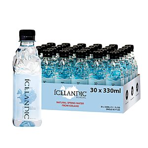 30-Count 11.16-Oz Icelandic Glacial Natural Spring Alkaline Water $14.93 w/ S&S + Free Shipping w/ Prime or on $35+