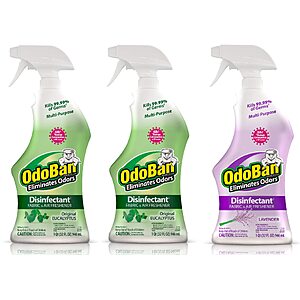 3 Pk 32Oz OdoBan Ready-to-Use Disinfectant and Odor Eliminator(Lavender) $9.98 + Free S&H w/ Prime or $35+