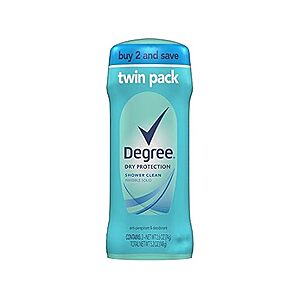 New Woot Customers: Degree Women's Shower Clean Dry Deodorant $1.49, Degree Men's Original Deodorant $1.49 + Free S&H w/ Prime