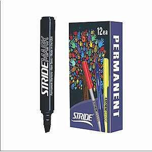 12-Pack Stride StrideMark Tank Permanent Marker (Chisel Tip, Black) $4.41 at Staples w/ Free Store Pickup