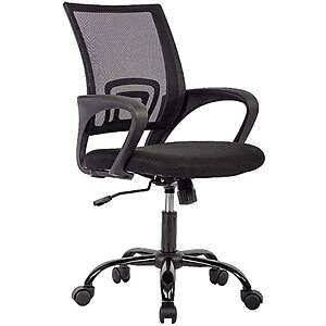 $39.99 FS WALMART by Factory Direct:  BestOffice Ergonomic Home Office Chair, Adjustable Lumbar Support and Height, with Arms, Black