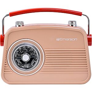 Emerson Retro Portable Bluetooth Speaker w/ AM/FM Radio $17.69 & More + Free Shipping w/ Prime or on $35+