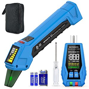 INSTRODUTS CBF01 Circuit Breaker Finder & GFCI Outlet Tester $22.99 + Free Shipping w/ Prime or on $35+