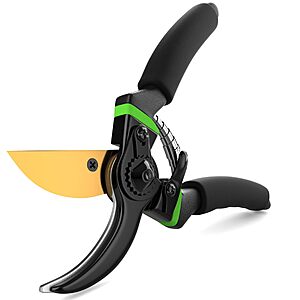 Steel Titanium-Coated Bypass Pruning Shears w/ 3/4" Cut Capacity $9.99 + Free Shipping w/ Prime or on $35+