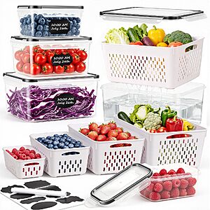 5-Pack Freshmage Large Fruit storage Containers w/ Removable Colander $11.99 + Free Shipping w/ Prime or on $35+