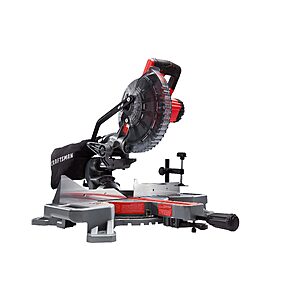 CRAFTSMAN V20 7-1/4-in 20-volt Single Bevel Sliding Compound Cordless Miter Saw ( Battery Included ) | CMCS714M1 $179
