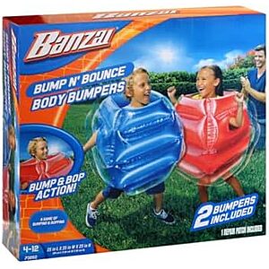 $11.99* | BANZAI: Bump N' Bounce Body Bumpers, A Game of Bumping & Bopping at Amazon