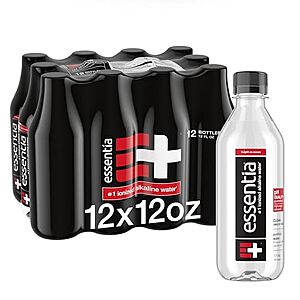 [SnS, AC] $4.12 | 12-Pack 12-Oz Essentia Ionized Alkaline Water at Amazon (34.3￠ each)