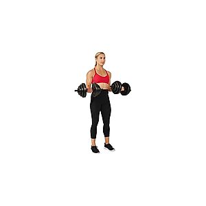 40-Lb  Sunny Health & Fitness Adjustable Vinyl Dumbbell Set $27.99 + Free Shipping w/ Prime or $6 Fee per Order