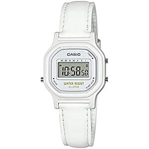 $17.97* | 25.5mm Casio Women's 'Vintage' Series Digital Watch w/ Leather Band (White) at Amazon