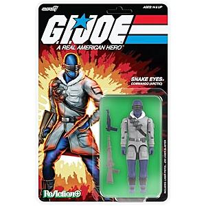[Prime] $10.99* | 3.75" Super7 Reaction+ G.I. Joe Arctic Snake Eyes Action Figure w/ Accessories at Amazon
