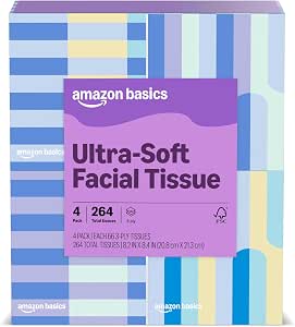 Prime: 4-Pack 66-Count Presto! Ultra-Soft 3-Ply Premium Facial Tissues $3.97 w/ S&S + Free Shipping