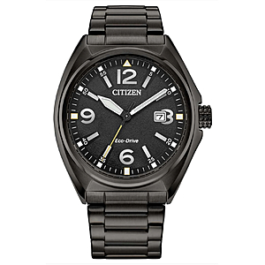 CITIZEN H-Link 42mm Black Dial Men's Solar Powered Quartz Eco-Drive Watch $144