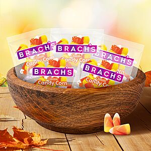 Brach's Halloween Classic Candy Corn, Trick or Treat Individually Wrapped Pouches, 30 oz, 60 Ct - $14.24 w/S&S