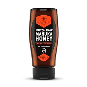[SnS, AC] $11.99 | 13.2-Oz Nate's Raw Manuka Honey (MGO 512+ | UMF Certified 15+) at Amazon