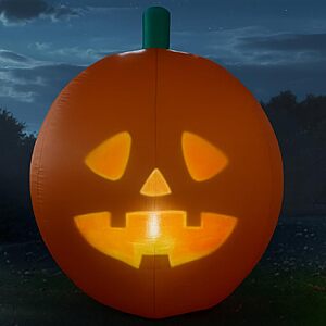 Inflatable Jabberin' Jack 5 Foot Tall Talking Animated Pumpkin with 56 Inch HD Screen and Built in Projector + Speaker Includes 80 Minutes of Content, $69.99, Amazon
