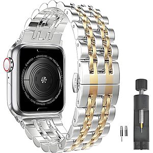 PUGO TOP Metal Band Compatible with Apple Watch Bands for Men $9.99