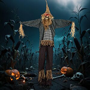 Tangkula 7 FT Halloween Animated Standing Scarecrow with Light-up Eyes, $45.10, Amazon