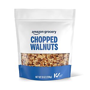 $3.64 or less S&S PRIME ONLY Amazon Grocery, Chopped Walnuts, 8 Oz  Buy 4   and save more