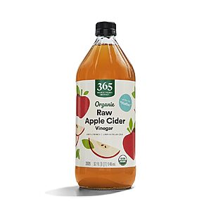 $4.73 or less S&S (buy 4, save more too) AMZ PRIME ONLY: 365 by Whole Foods Market, Vinegar Apple Cider Organic, 32 Fl Oz