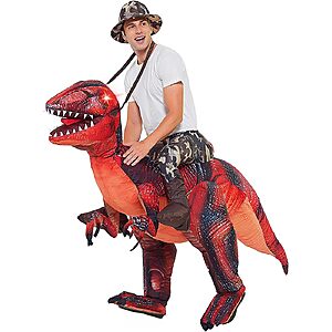 GOOSH 63'' Inflatable Dinosaur Costume for Adult Halloween Costume $22.99 + Free S&H w/ Prime or $35+