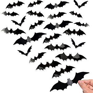 Bobobag 4 Sizes 144-Pc 3D Waterproof Bat Halloween Decorations Stickers $3.99 + Free S&H w/ Prime or $35+