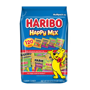 Haribo Gummi Candy Happy Mix Variety Pack, 120-count 50oz - $9.99 In-Store-Only