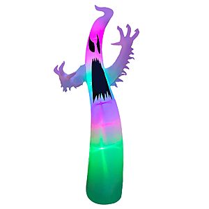 $31.98: SEASONBLOW 12FT Halloween Inflatable Terrible Ghost with Flash Color Changing Light at Amazon