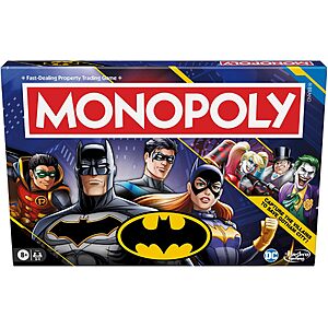 Prime Members: Hasbro Gaming Monopoly DC Batman Edition Board Game $11.50 + Free S&H
