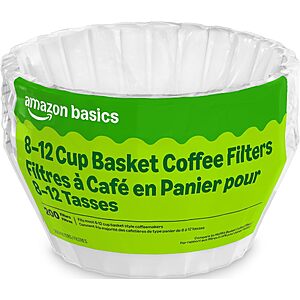 $1.80 PRIME ONLY S&S Coffee Filters for 8-12 Cup Coffee Makers, White, 200 Count,  buy 4, save 10% more promo