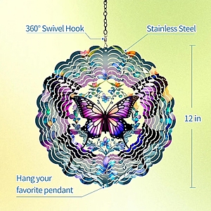 Butterfly Wind Spinners Outdoor $8.04 after coupon