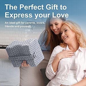 UJPFEO Knee Pillow for Side Sleepers, Leg Pillow for Sciatica, Back,HIPS,Knees,Joints Pain Relief, $14.43e