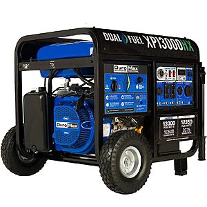 [Prime] $1,079 | DuroMax XP13000HX 13,000-Watt Dual Fuel Portable Generator - Gas & Propane, Electric Start, Whole Home Power Backup, Transfer Switch Ready $1079